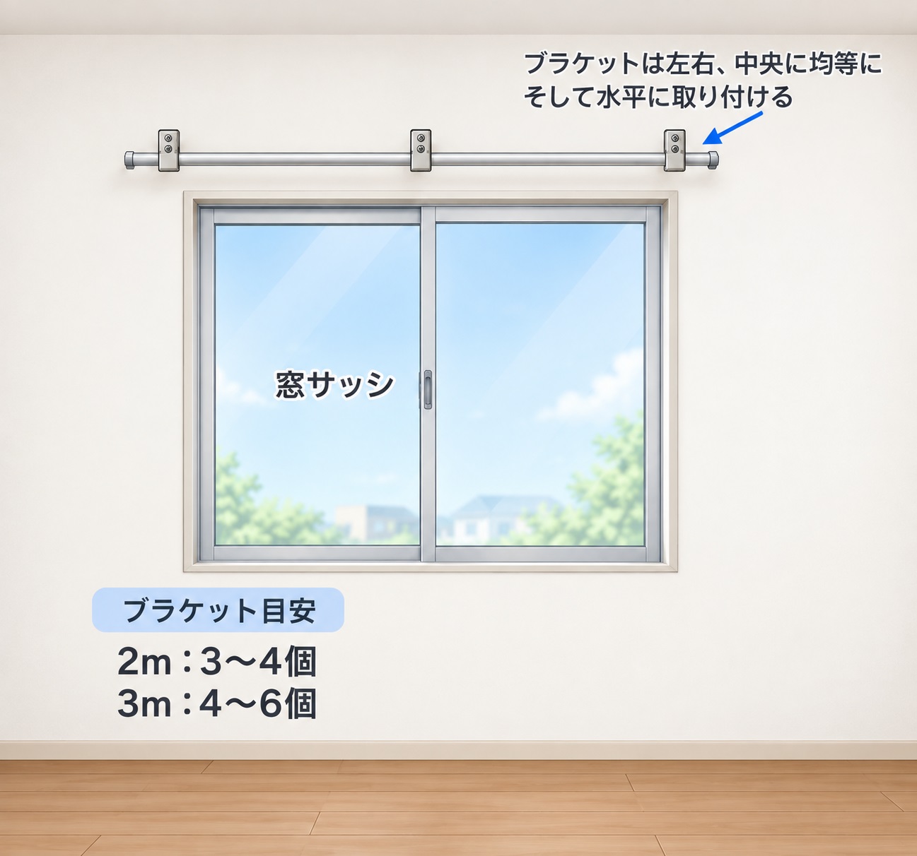 レール取り付け