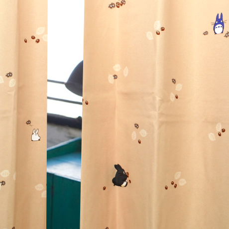 魔女の宅急便 ジジ ブラウン 遮光カーテン レースカーテン トトロ